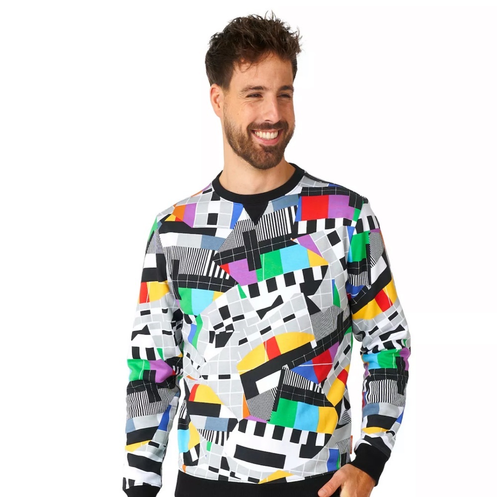 OppoSuits testival geometric Crewneck Sweater